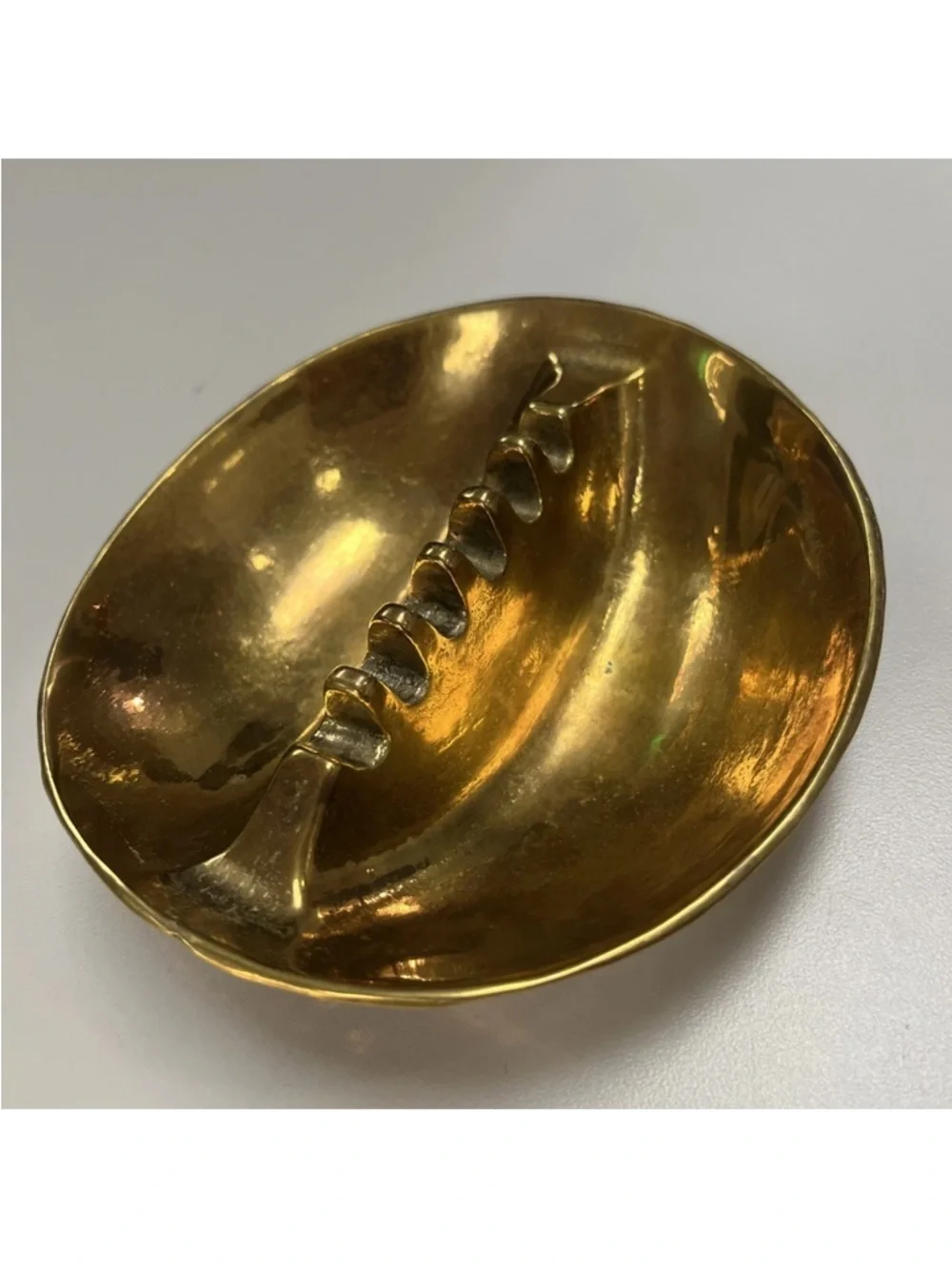 Source Unknown MCM Brass Decorative Ashtray